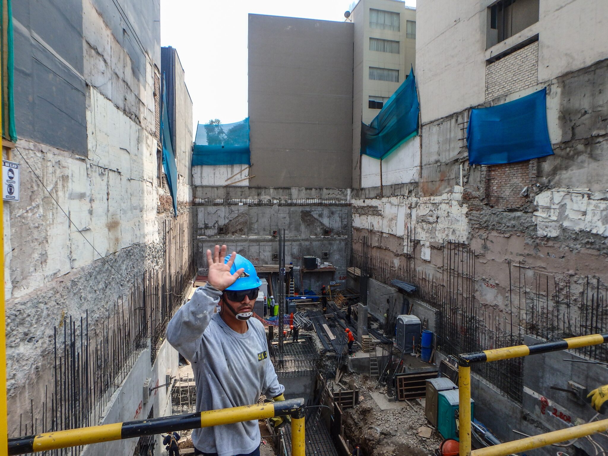 Lima Peru Construction Worker